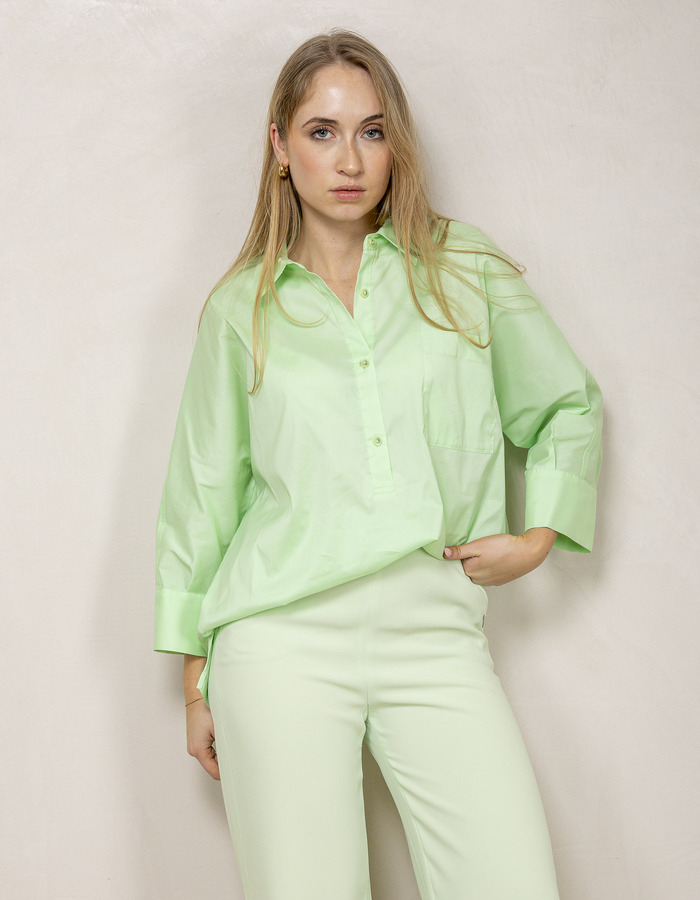 Xandres 3/4 mouw bloes groen