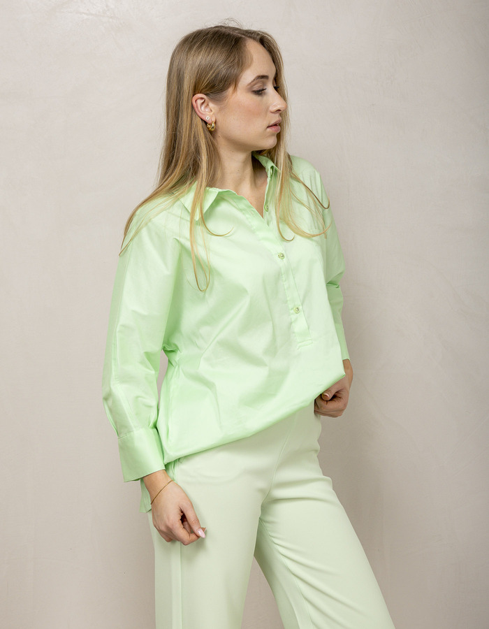 Xandres 3/4 mouw bloes groen