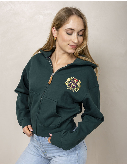 Superdry sweater met kap groen