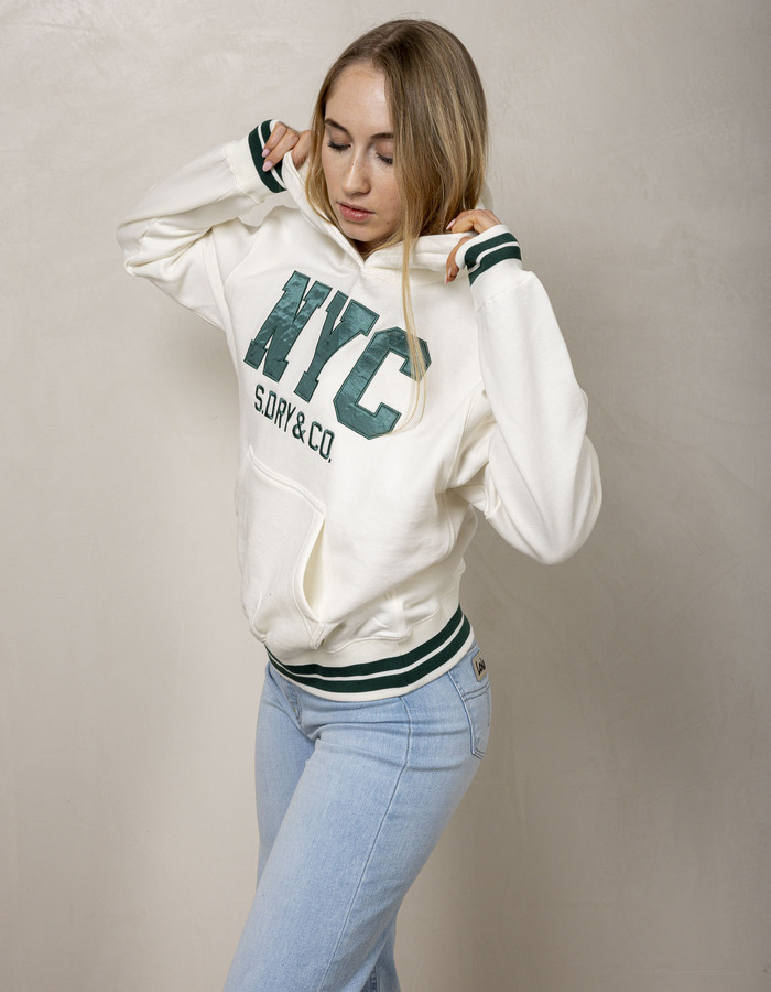 Superdry sweater met kap beige