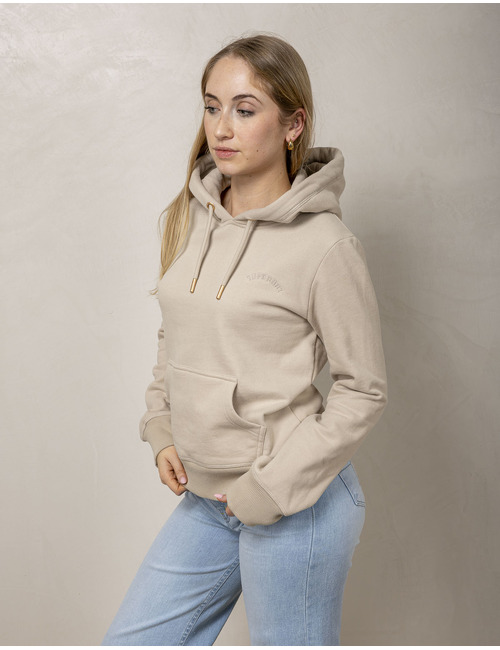 Superdry sweater met kap grijs