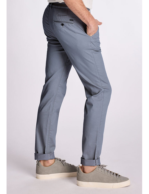 SIDNEY-P 26 slim fit broek in horizonblauw