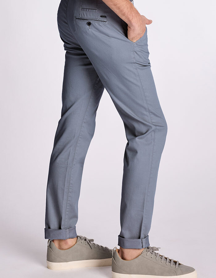 SIDNEY-P 26 slim fit broek in horizonblauw