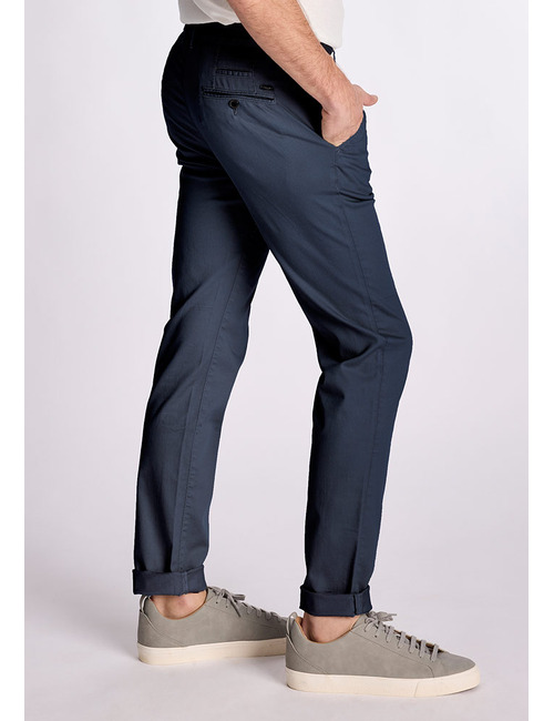 SIDNEY-P 26 slim fit broek in dark navy