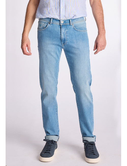 RODGER 17 regular fit jeans in lichtblauw