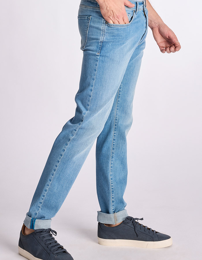 RODGER 17 regular fit jeans in lichtblauw