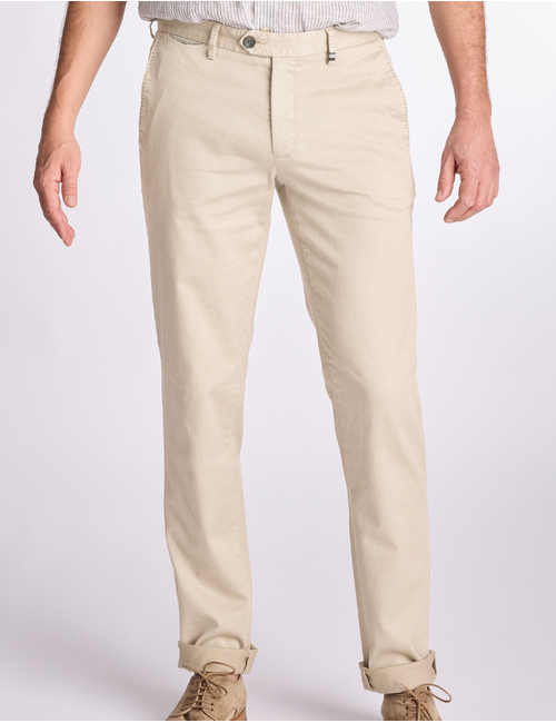 Zilton regular fit broek taupe