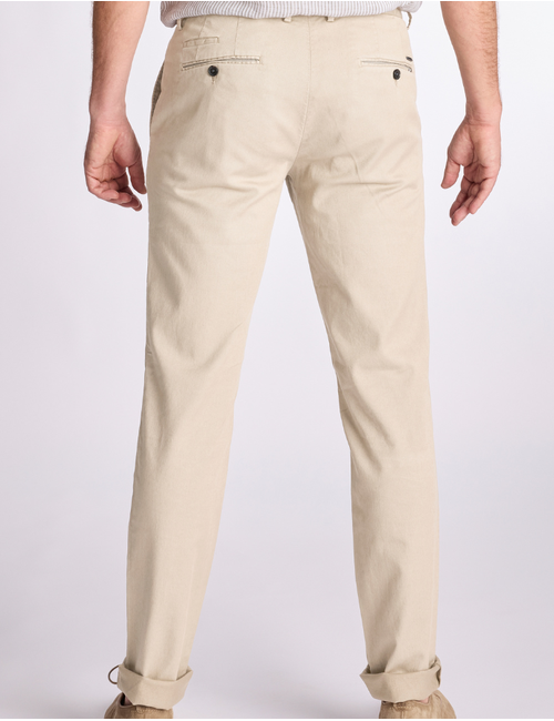 Zilton regular fit broek taupe