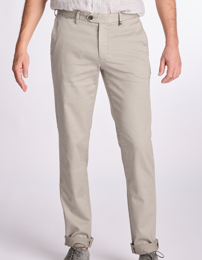 Zilton regular fit broek grijs