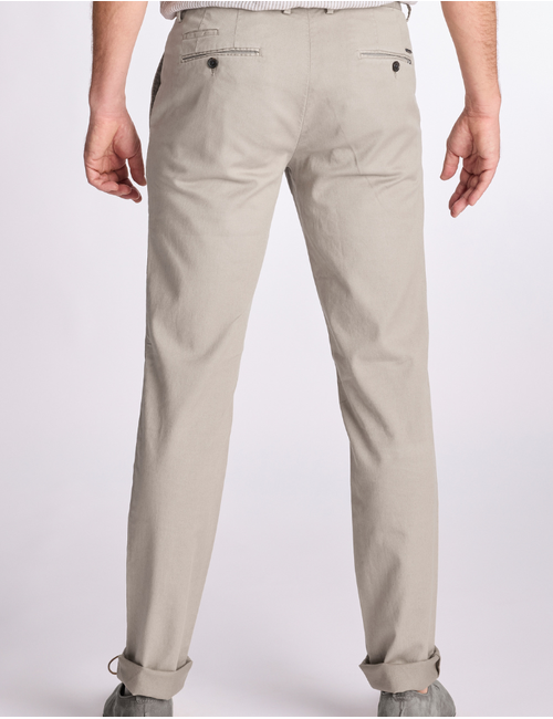 Zilton regular fit broek grijs