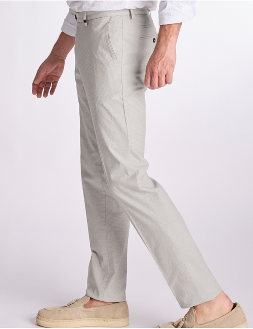 Zilton regular fit broek ecru