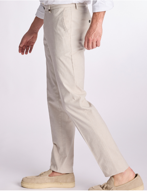 Zilton regular fit broek beige