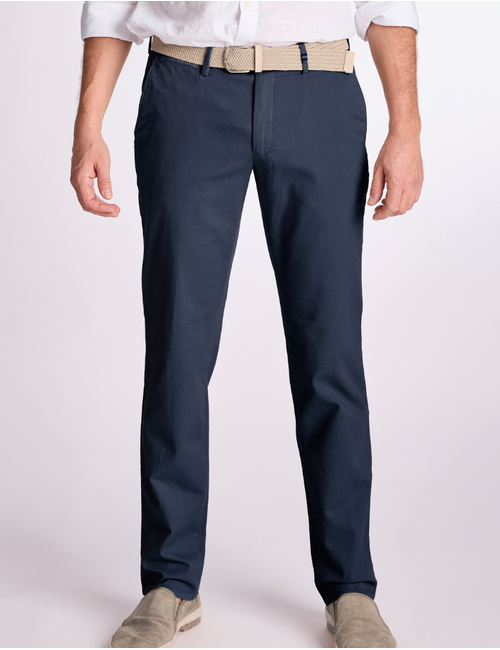 Zilton regular fit broek blauw