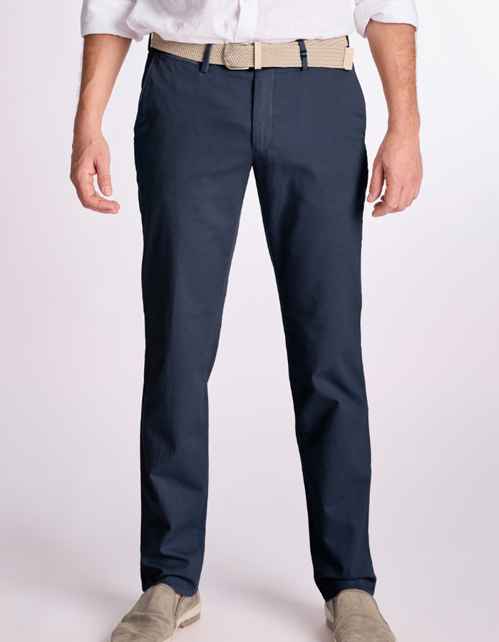 Zilton regular fit broek blauw