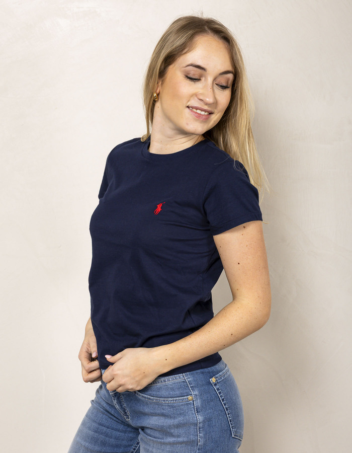 Classic fit katoenen jersey T shirt