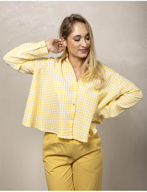 Jcsophie lange mouw bloes geel