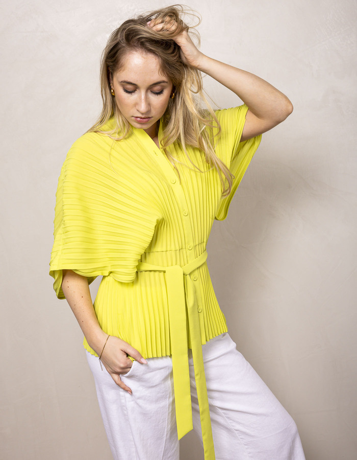 Twinset korte mouw bloes green