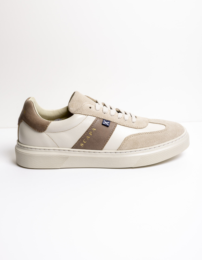Scapa Heren sneakers taupe