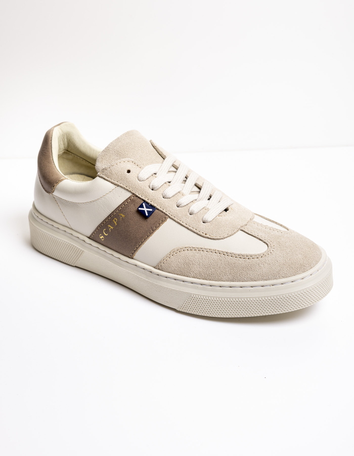 Scapa Heren sneakers taupe