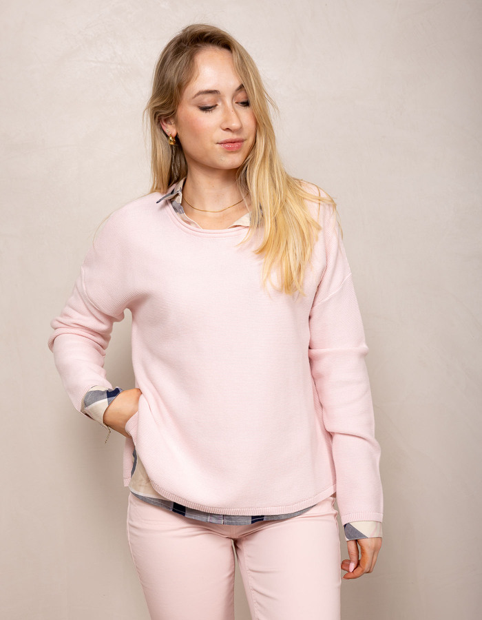 Barbour lange mouw pull roze