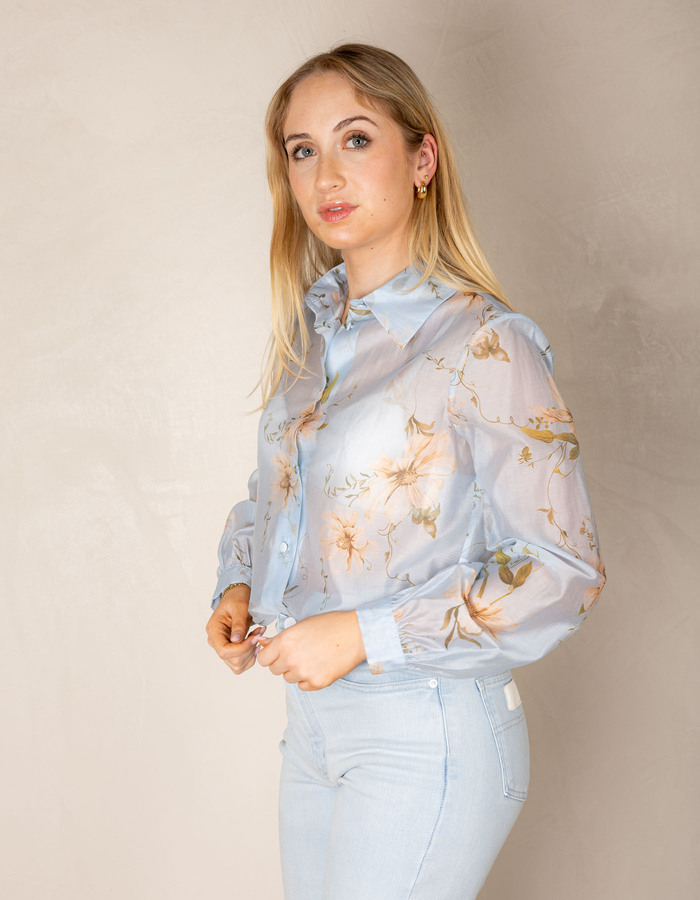 Rinascimento lange mouw bloes blauw