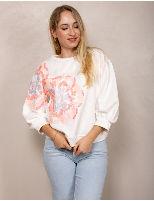 Senso 3/4 mouw pull oranje