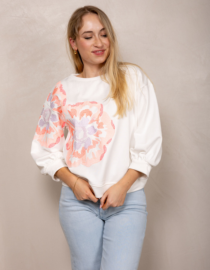 Senso 3/4 mouw pull oranje