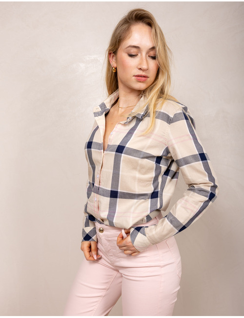 Barbour lange mouw bloes roze