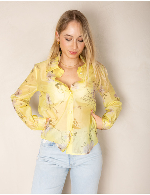 Rinascimento lange mouw bloes geel