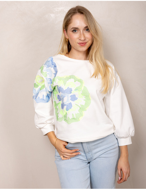 Senso 3/4 mouw pull wit