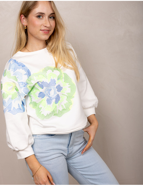 Senso 3/4 mouw pull wit