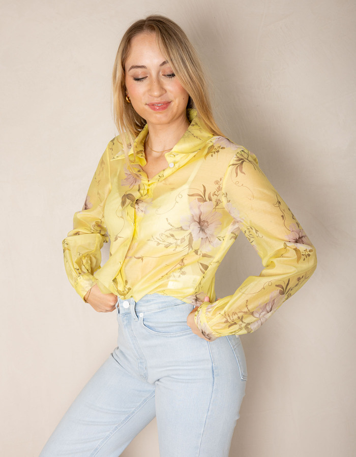 Rinascimento lange mouw bloes geel