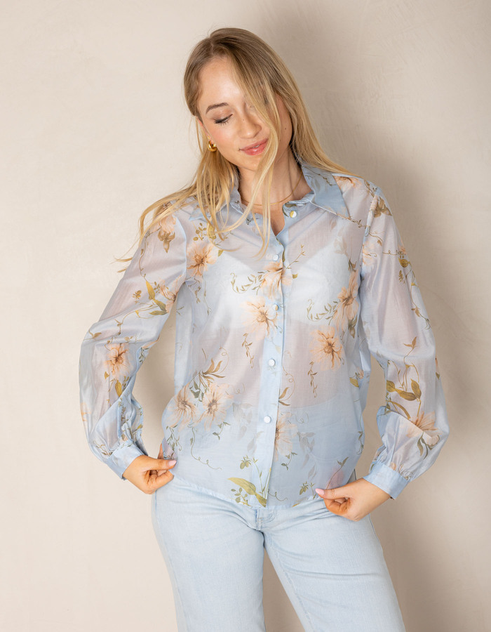 Rinascimento lange mouw bloes blauw