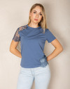 Kocca t-shirt korte mouw blauw