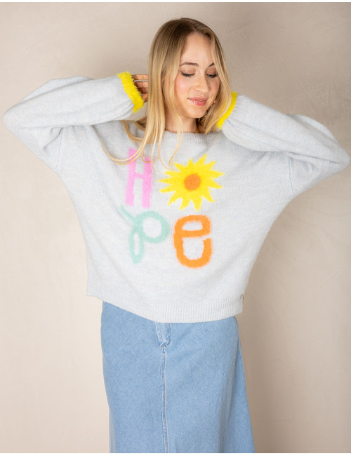 Amelie Amelie lange mouw pull blauw