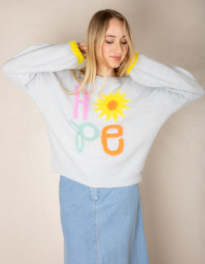 Amelie Amelie lange mouw pull blauw