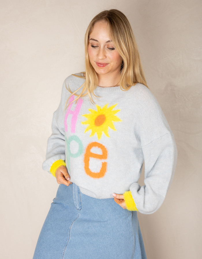Amelie Amelie lange mouw pull blauw
