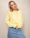 Amelie Amelie lange mouw pull geel