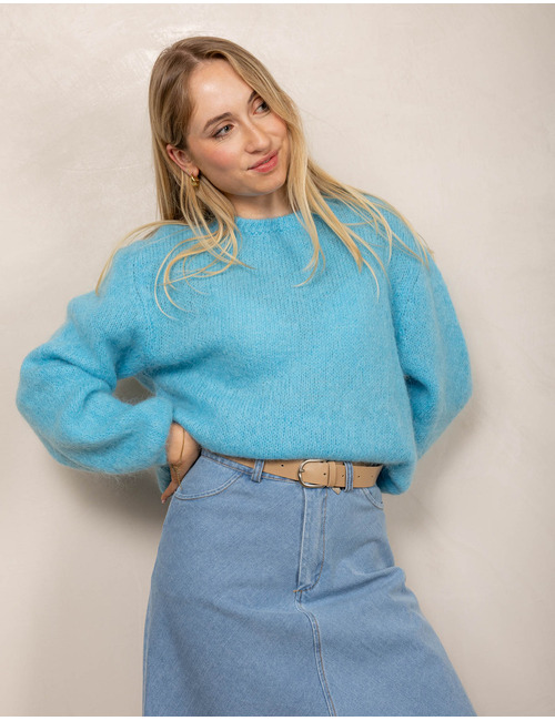 Amelie Amelie lange mouw pull blauw