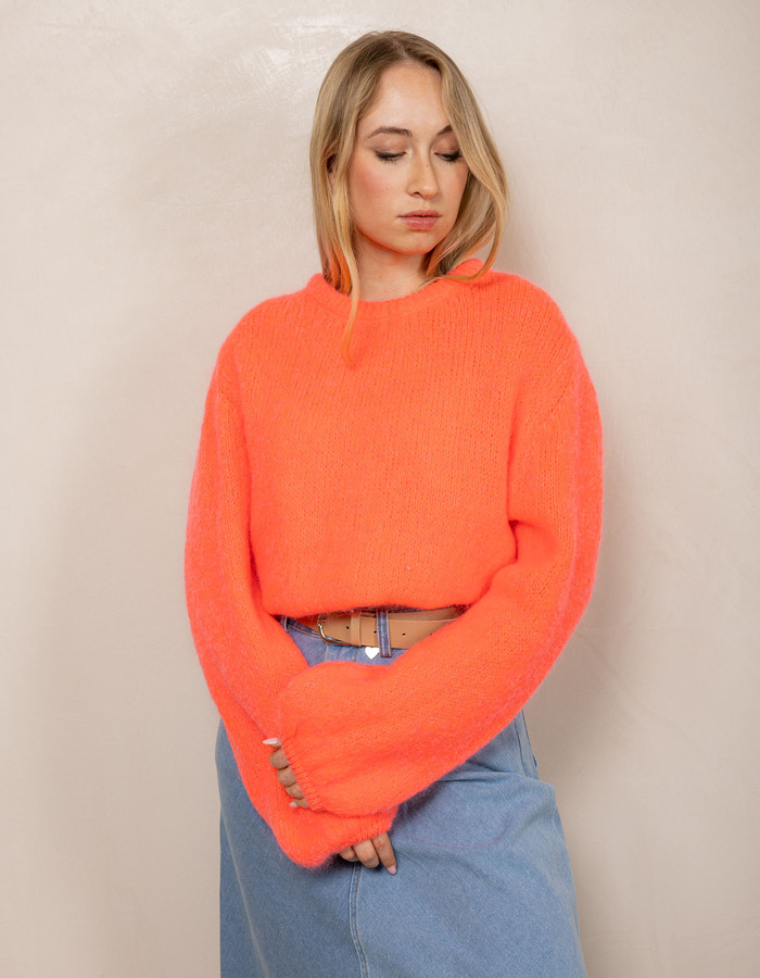 Amelie Amelie lange mouw pull roze