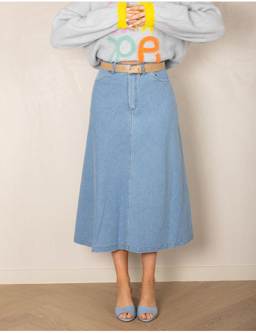 Amelie Amelie midi rok jeans