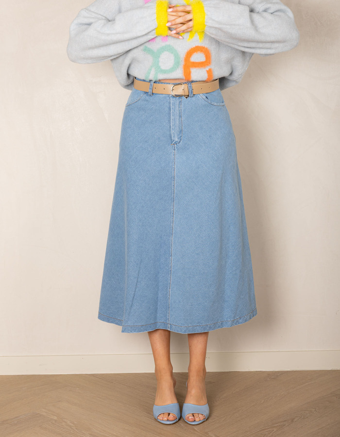 Amelie Amelie midi rok jeans