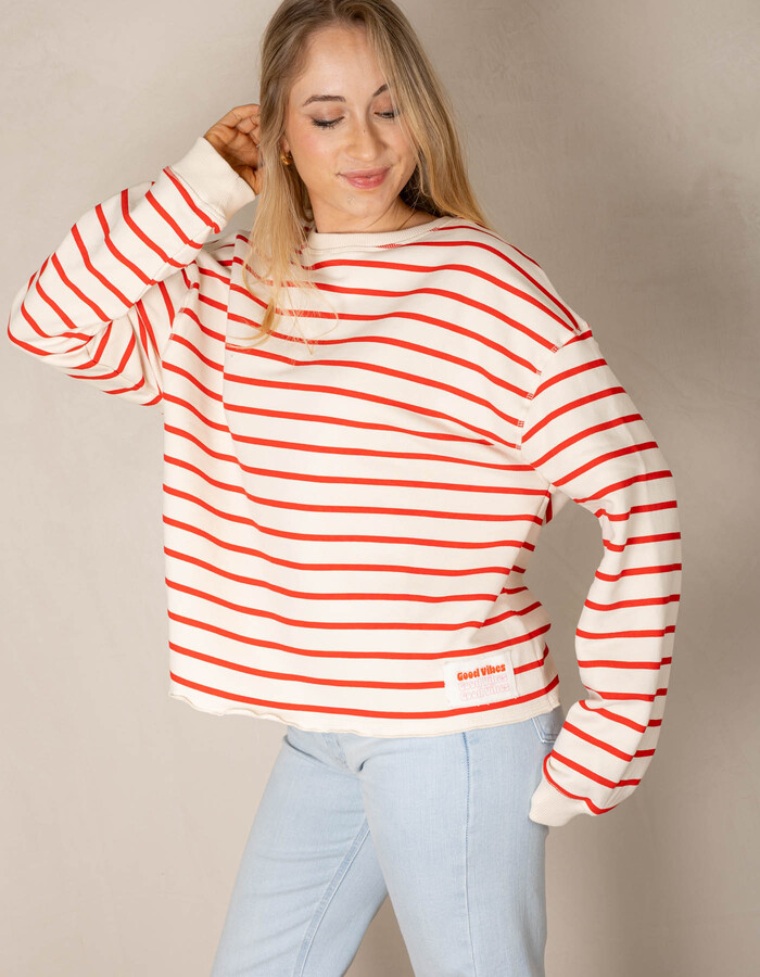 The Shirt Projects t-shirt lange mouw ecru