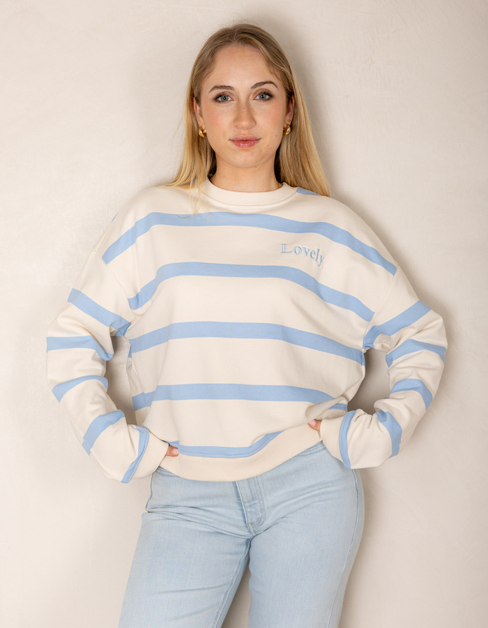 The Shirt Projects lange mouw sweater ecru