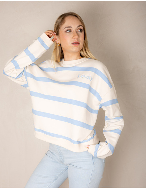 The Shirt Projects lange mouw sweater ecru