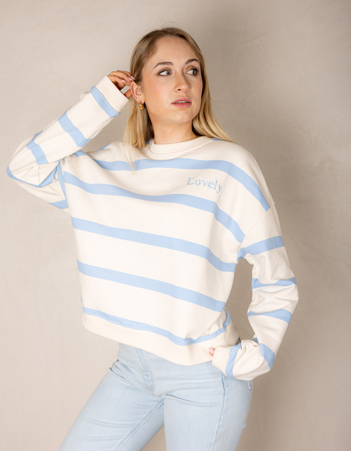 The Shirt Projects lange mouw sweater ecru