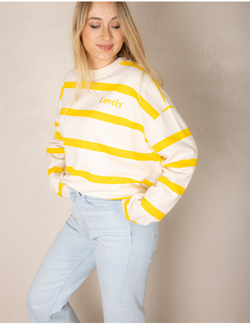 The Shirt Projects lange mouw sweater ecru