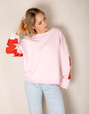 The Shirt Projects lange mouw sweater roze