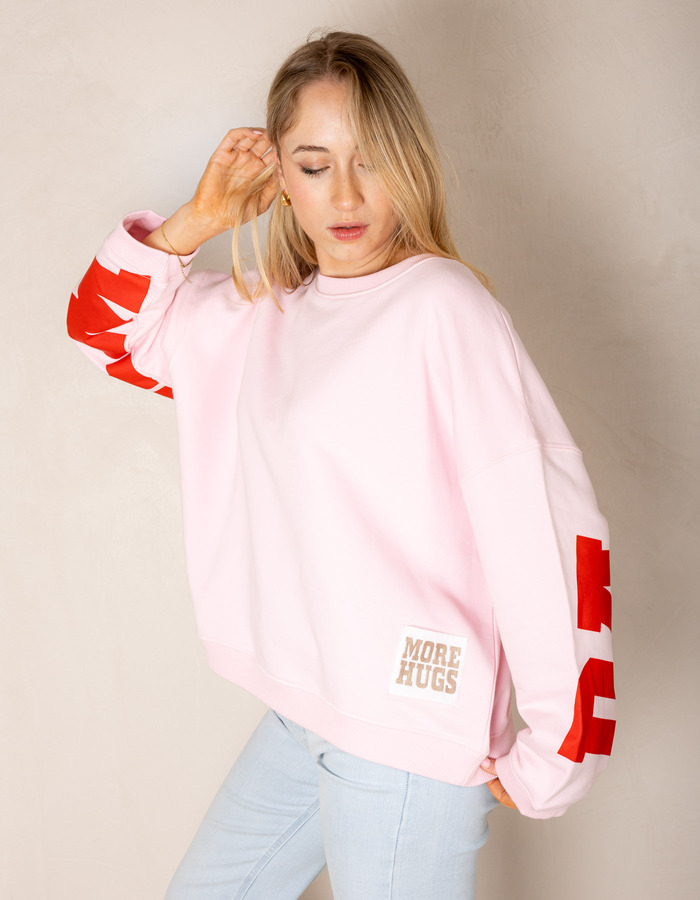 The Shirt Projects lange mouw sweater roze