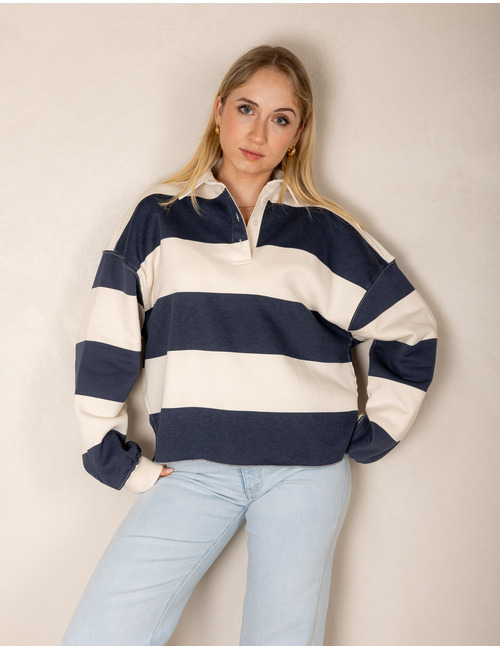 The Shirt Projects lange mouw polo ecru